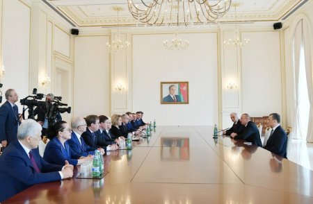 Prezident İlham Əliyev Rusiya Federal Məclisi Federasiya Şurasının sədrini qəbul edib