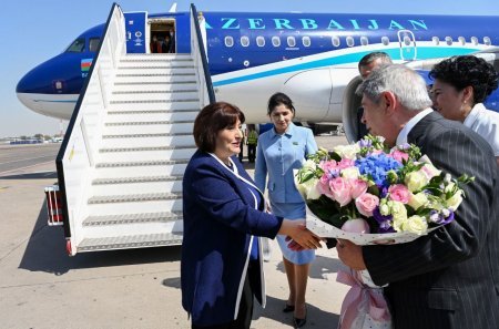 Milli Məclisin sədri Sahibə QafarovaDaşkənd şəhərində işgüzar səfərdədir 