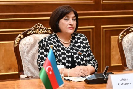 Milli Məclisin sədri Sahibə Qafarova Özbəkistan Ali Məclisi Senatının sədri ilə görüşüb