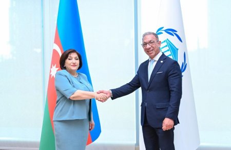 Milli Məclisin sədri Sahibə Qafarova Daşkənddə Parlamentlərarası İttifaqın prezidenti ilə görüşüb