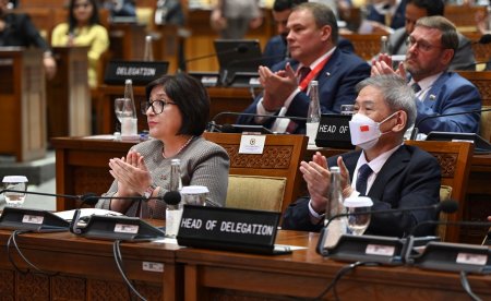 Milli Məclisin sədri Sahibə Qafarova Cakartada "Böyük iyirmilik" ölkələrinin parlament sədrlərinin 8-ci Sammitində çıxış edib  