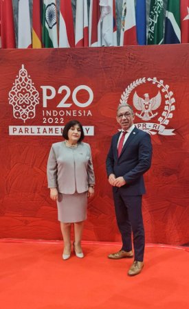 Milli Məclisin sədri Sahibə Qafarova "Böyük iyirmilik" ölkələri parlament sədrlərinin 8-ci sammiti çərçivəsində bir sıra görüşlər keçirib
