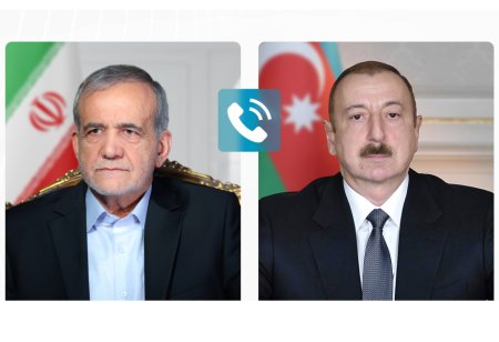 Prezident Məsud Pezeşkian Prezident İlham Əliyevə zəng edib