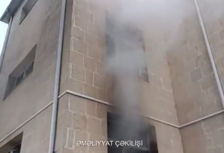 Bakıda internat məktəbinin yataqxanasında yanğın baş verib