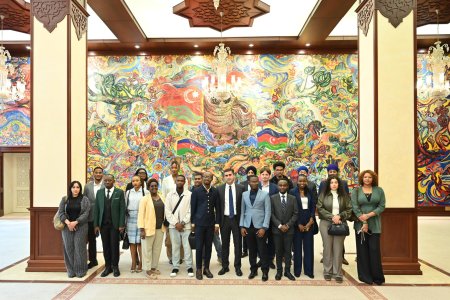 Beynəlxalq gənclər forumunun bir qrup iştirakçısı Milli Məclisdə olub