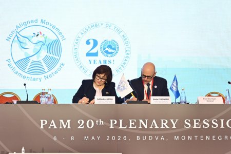 Qoşulmama Hərəkatının Parlament Şəbəkəsi ilə Aralıq Dənizi Parlament Assambleyası arasında Anlaşma Memorandumu imzalanıb