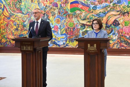 Azərbaycan və Slovakiyanın parlament sədrləri mətbuata bəyanatla çıxış ediblər