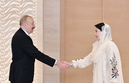 Prezident İlham Əliyev Pakistanın Pəncab əyalətinin Baş nazirini qəbul edib
