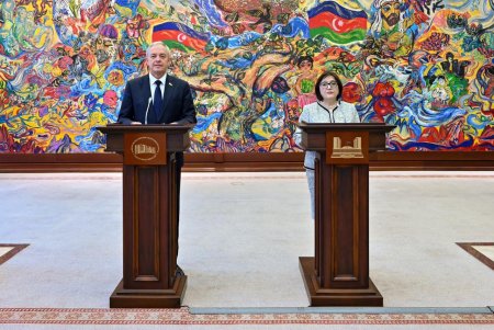 Milli Məclisin sədri Sahibə Qafarova və Belarus Milli Assambleyası Nümayəndələr Palatasının sədri İqor Sergeyenko mətbuata bəyanatla çıxış ediblər
