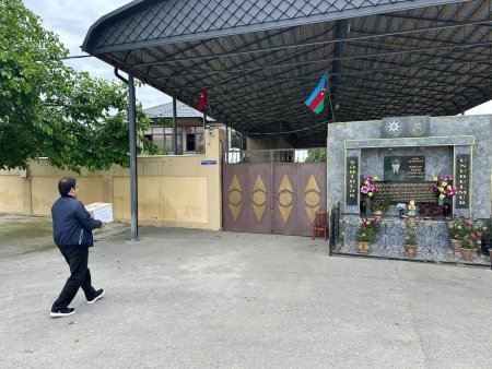 Şabran və Xaçmazda şəhid ailələri Qurban bayramı münasibətilə ziyarət edilib