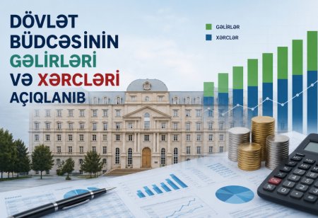Dövlət büdcəsinin gəlirləri və xərcləri açıqlanıb