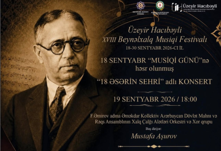 “18 əsərin sehri” - Azərbaycan musiqisindən seçilmiş nümunələr səsləndiriləcək