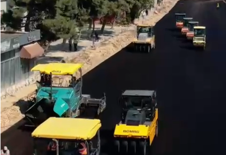 “Ulduz” metro stansiyasının qarşısındakı yolda asfaltlanma işlərinin ilk mərhələsi yekunlaşıb