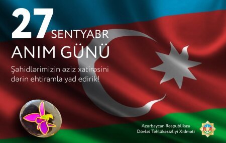 Şəhidlər bizim qürur mənbəyimizdir.