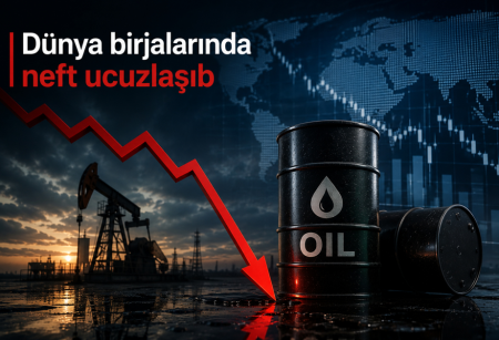 Birjalarda neft ucuzlaşıb
