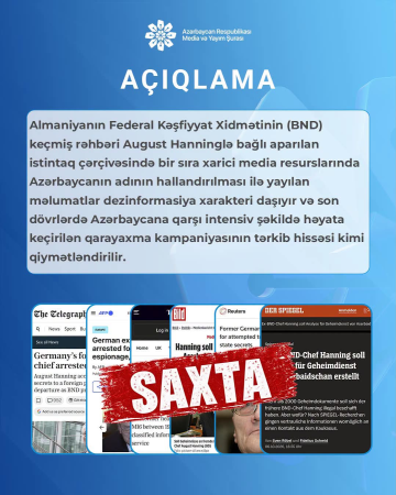Azərbaycan Respublikası Media və Yayım Şurasının açıqlaması