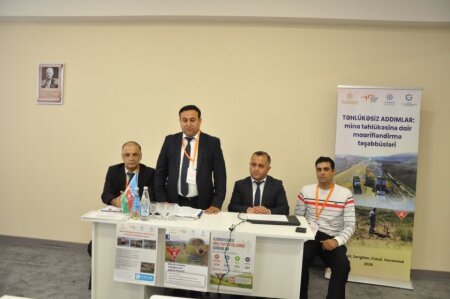 Cəbrayıl rayonu Horovlu kəndində “Təhlükəsiz addımlar: mina təhlükəsinə dair maarifləndirmə təşəbbüsləri” layihəsi çərçivəsində tədbir keçirilib