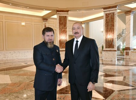 Prezident İlham Əliyev Rusiyanın Çeçenistan Respublikasının başçısını qəbul edib