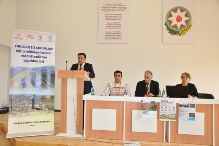 “Təhlükəsiz addımlar: mina təhlükəsinə dair maarifləndirmə təşəbbüsləri” layihəsi çərçivəsində son tədbir Cəbrayıl rayonu Şükürbəyli kəndində keçirilib